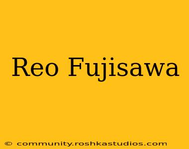 Reo Fujisawa